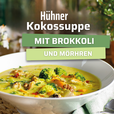 Hühner - Kokossuppe