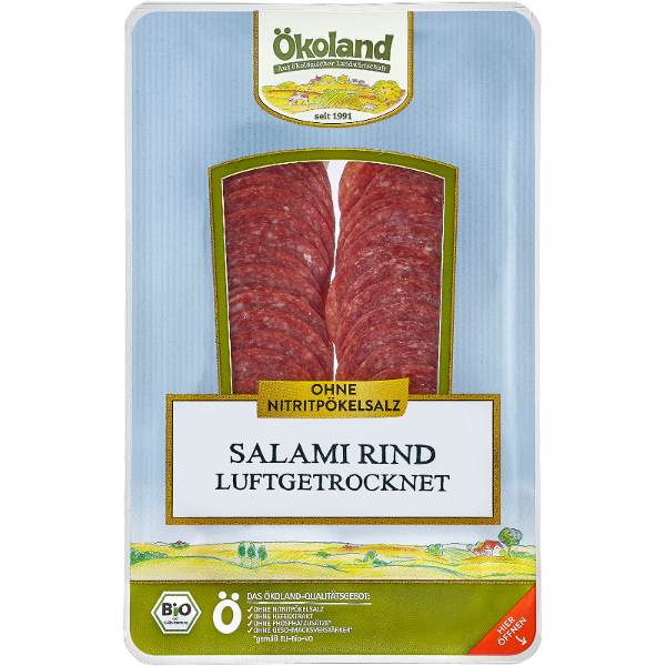 Produktfoto zu Rindersalami geschnitten