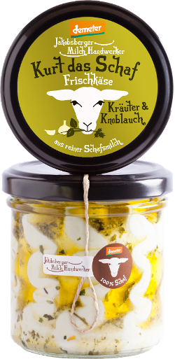 Produktfoto zu Kurt das Schaf - Frischkäse mit Kräutern