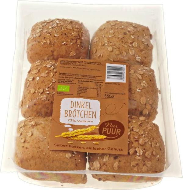 Produktfoto zu Dinkel Brötchen 73% VK