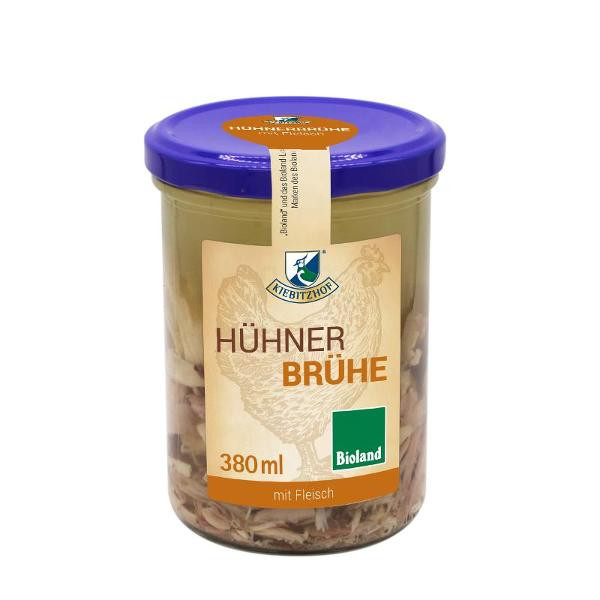 Produktfoto zu Hühnerfleisch mit Brühe