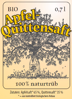 Produktfoto zu BIO-Apfel-Quittensaft