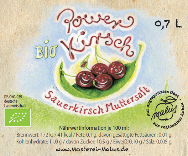 Produktfoto zu BIO-Sauerkirsch Muttersaft